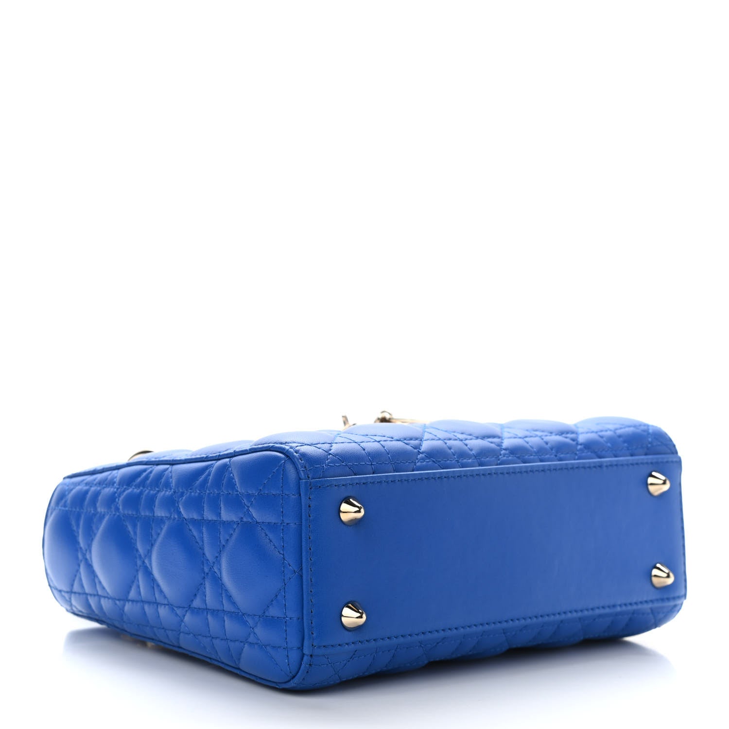 Christian Dior Lambskin Cannage Small Lucky Badges My Lady Dior Blue 4 of 10