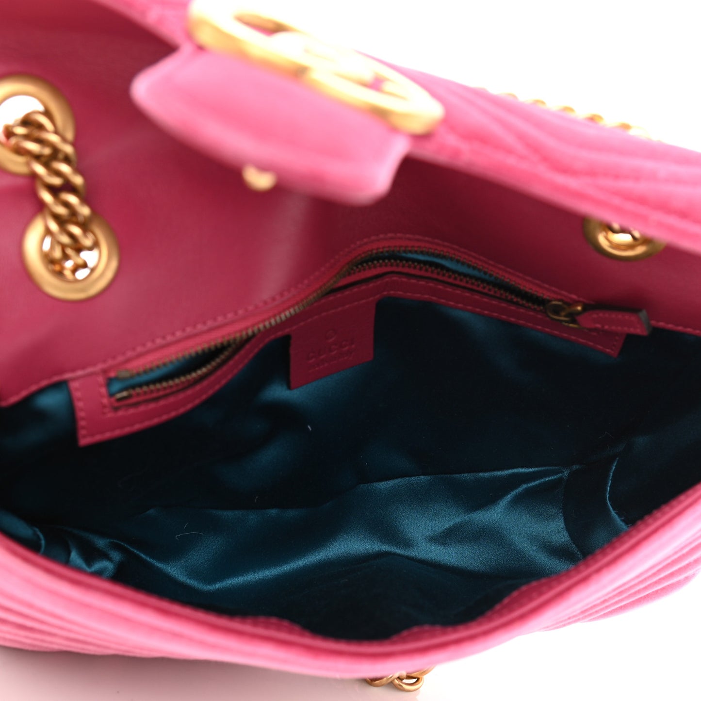 Velvet Matelasse Small GG Marmont Shoulder Bag Light Raspberry Rose