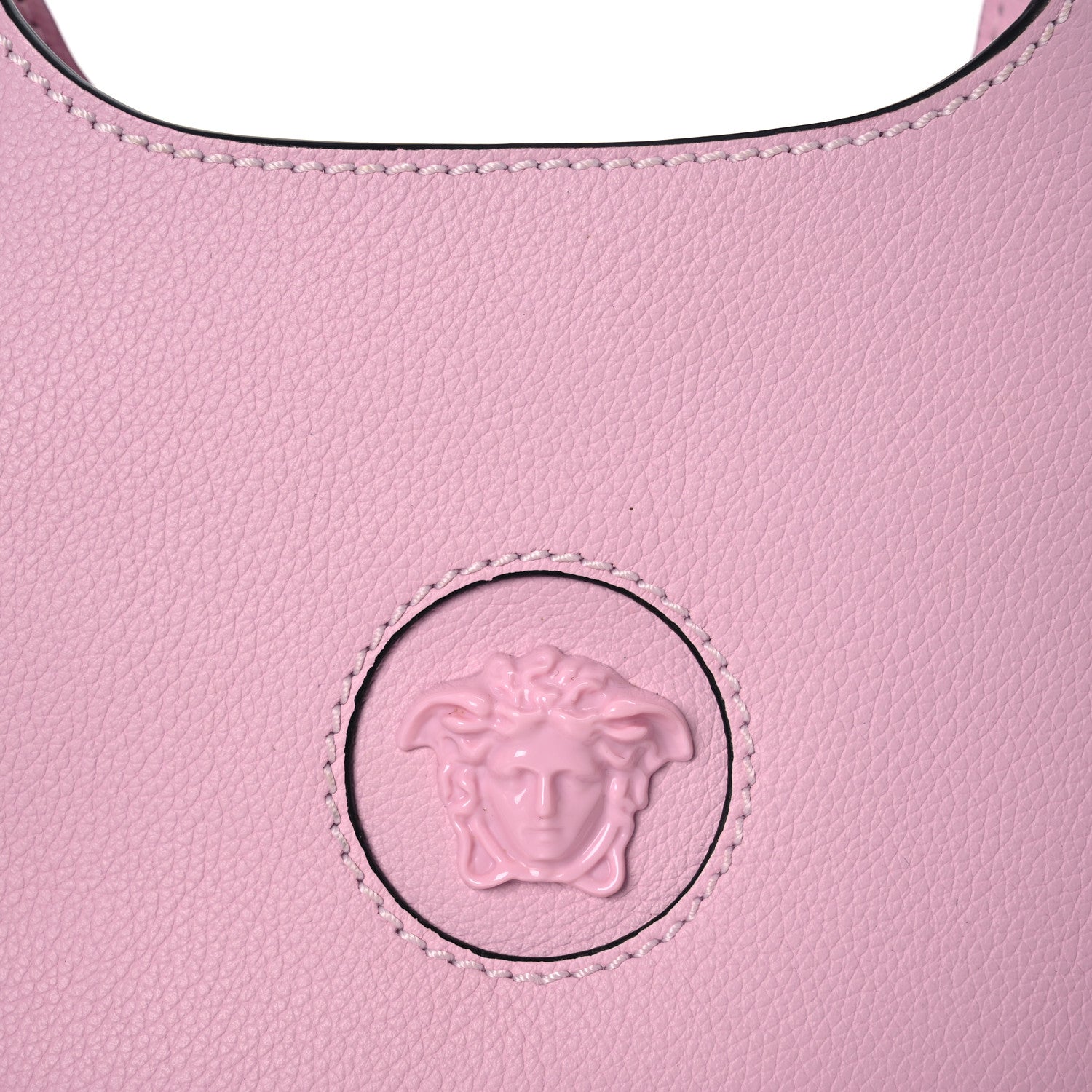 Versace Calfskin La Medusa Small Hobo Crossbody Pink 8 of 12