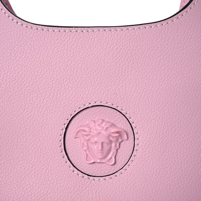 Versace Calfskin La Medusa Small Hobo Crossbody Pink 8 of 12