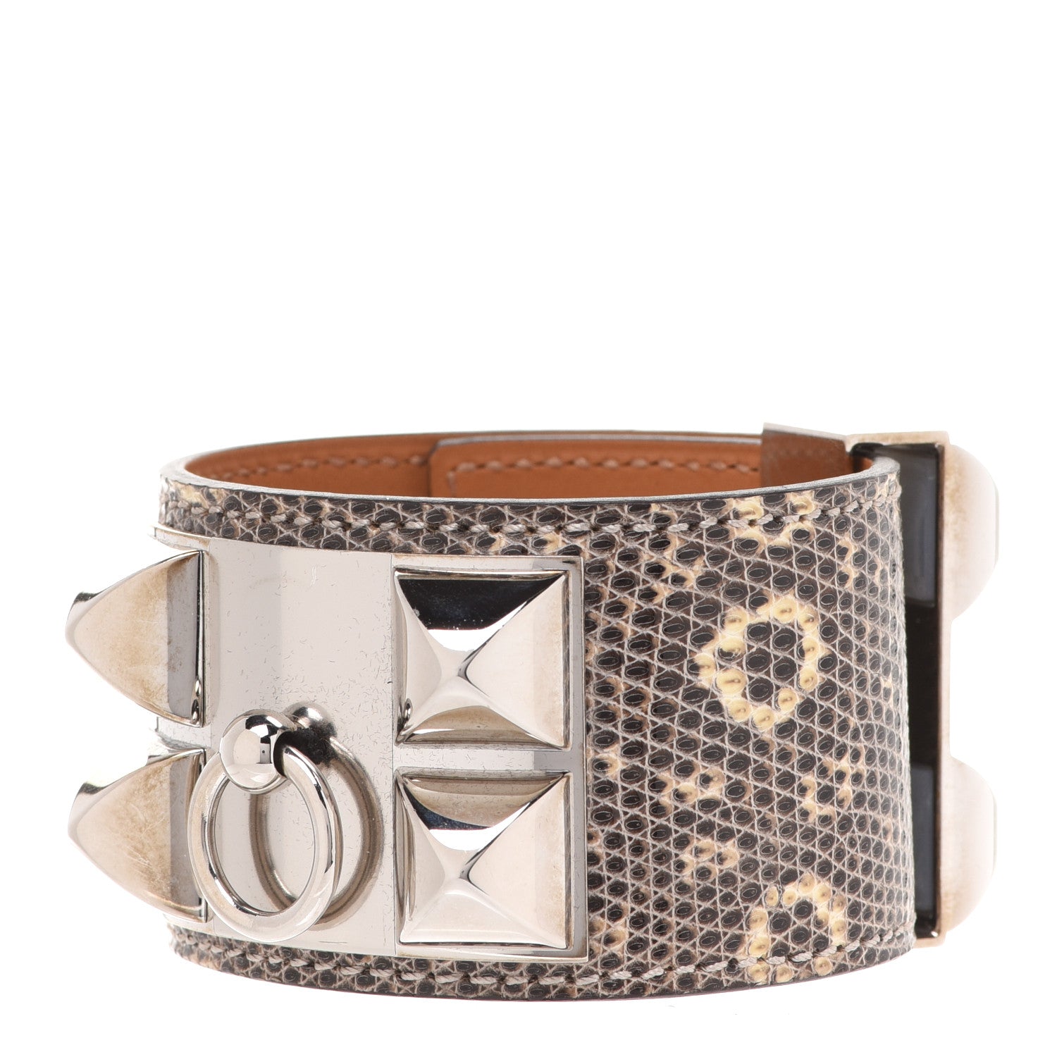 Hermes Lizard Collier De Chien CDC Bracelet S Ombre 1 of 8