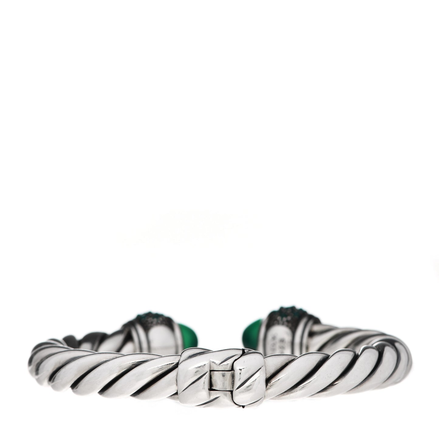 Sterling Silver Green Onyx Osetra Bracelet