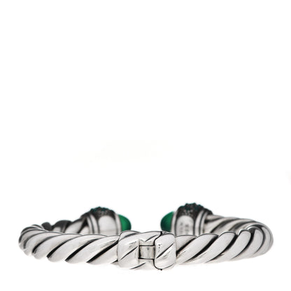 David Yurman Sterling Silver Green Onyx Osetra Bracelet 3 of 4