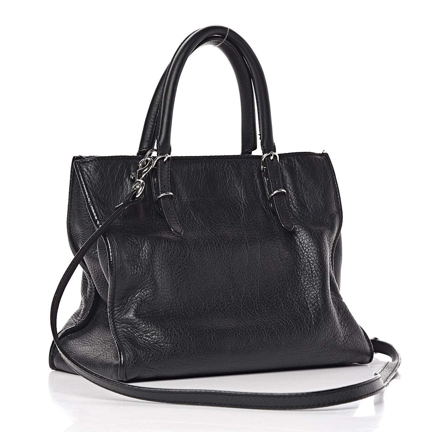 Calfskin Papier Mini A4 Tote Black