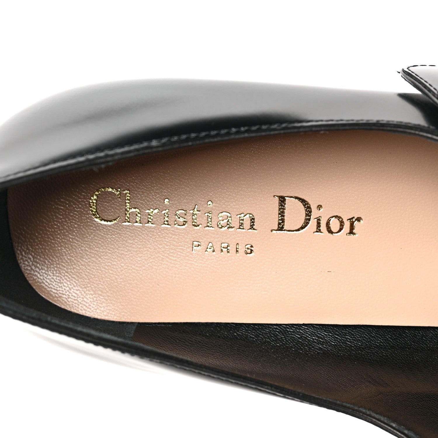 Christian Dior Brushed Calfskin Uniform 30mm Pumps 38.5 Black 8 of 8