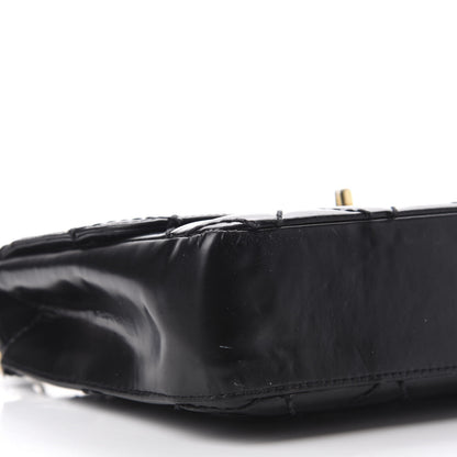 Chanel Glazed Calfskin Quilted Medium Single Flap Black 6 of 15
