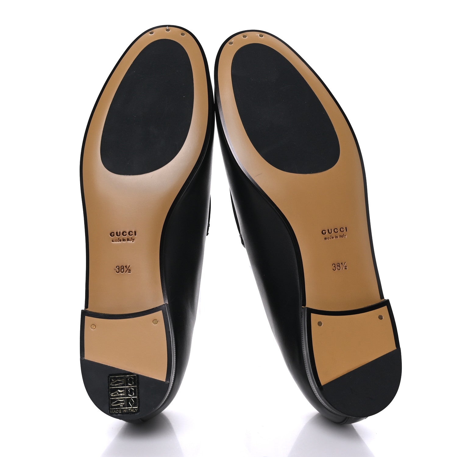Gucci Calfskin Womens Jordaan Loafers 38.5 Black 5 of 8