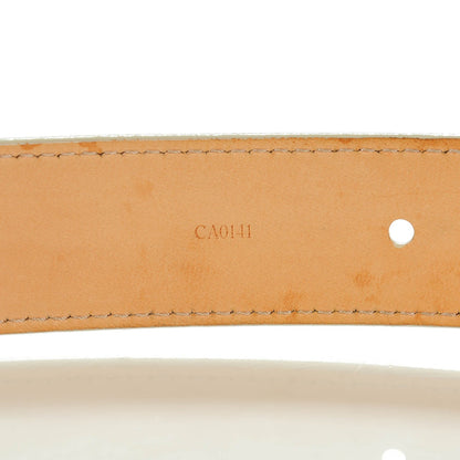 Louis Vuitton Vernis LV Frame Belt 90 36 Blanc Corail 5 of 8