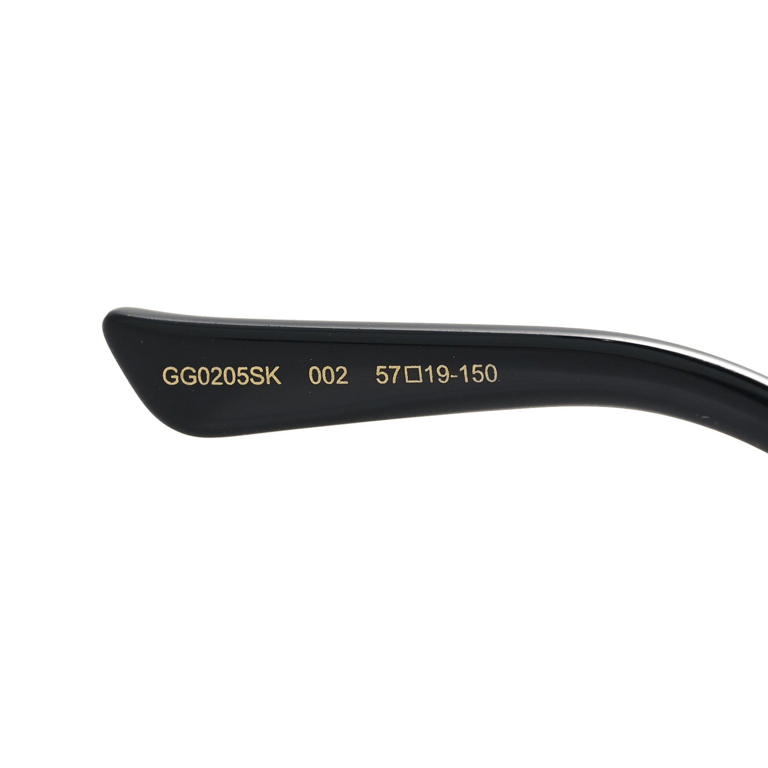Gucci Acetate Round Frame Sunglasses GG0205SK Black 6 of 7
