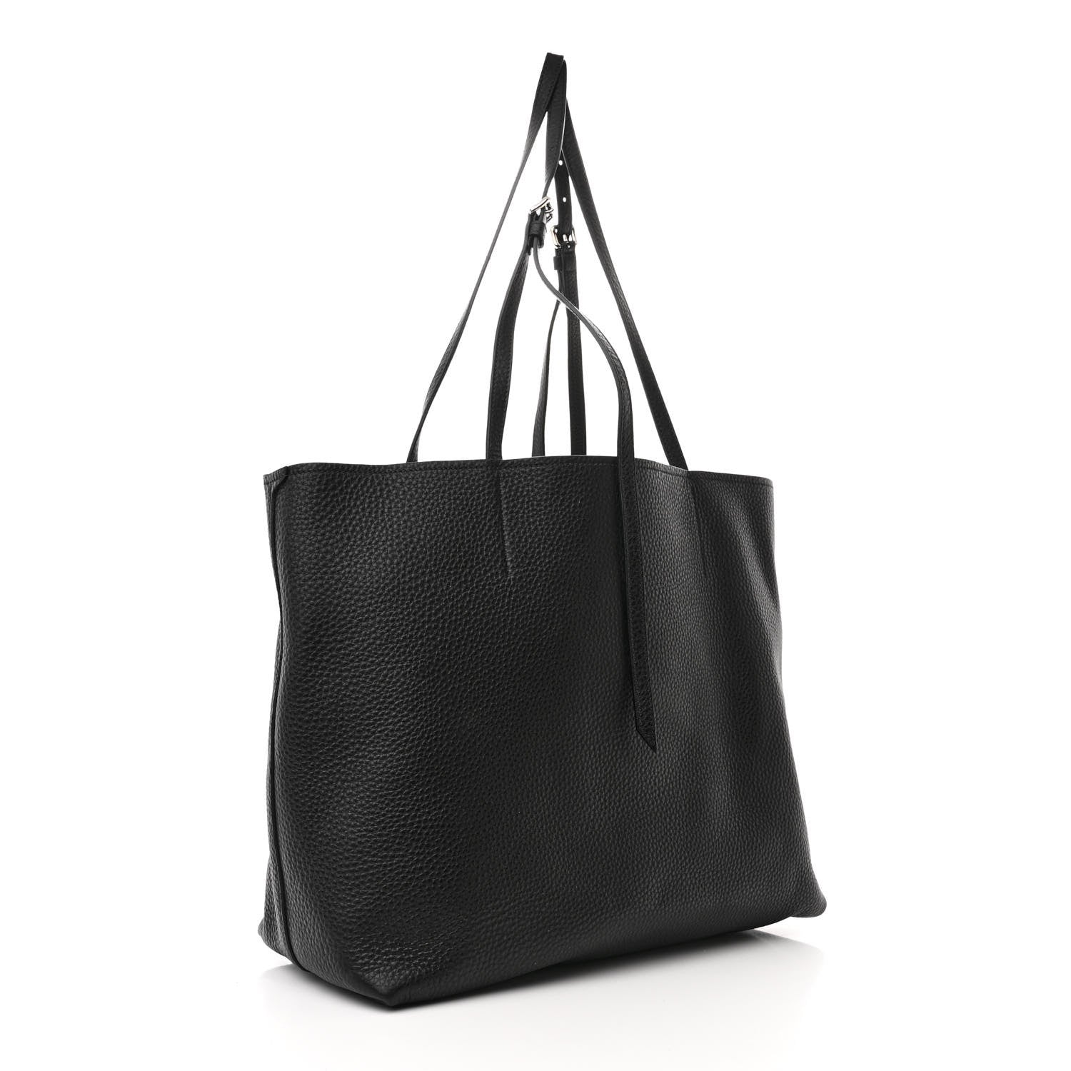 Prada Vitello Daino Small Concept Shopper Tote Black Astrale 4 of 11