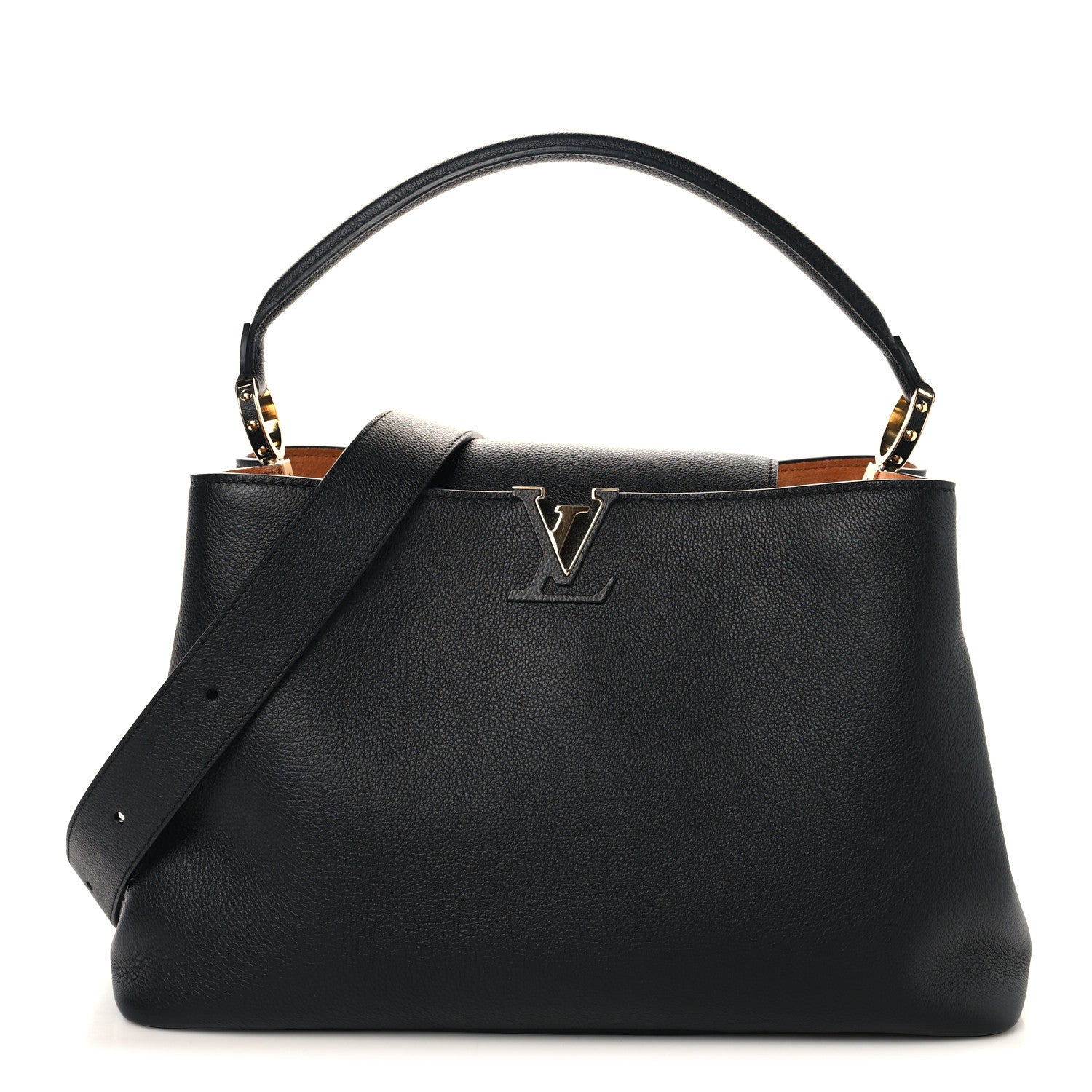 Louis Vuitton Taurillon Capucines GM Souple Black 1 of 8