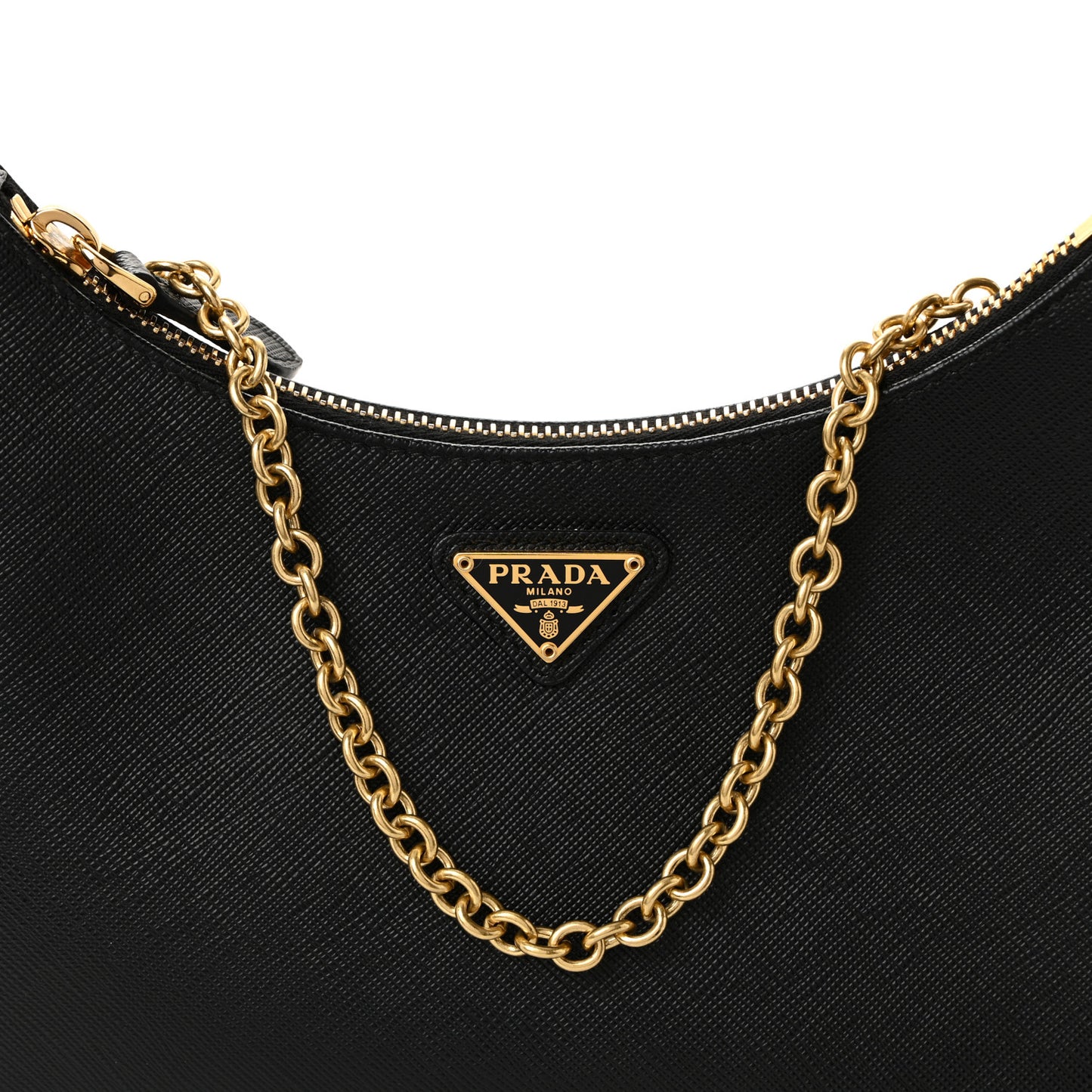 Saffiano Lux Re-Edition 2005 Shoulder Bag Black