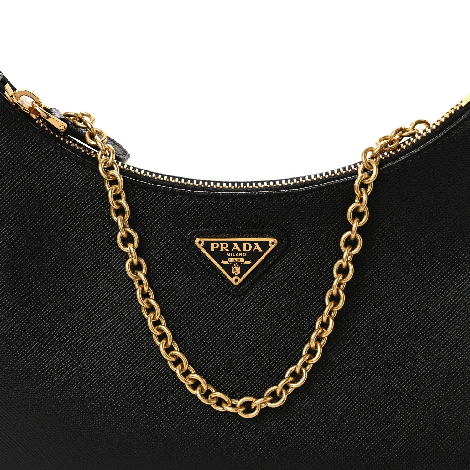 Prada Saffiano Lux Re-Edition 2005 Shoulder Bag Black 7 of 9