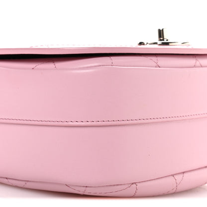 Chanel Calfskin Stitched Small Ring My Bag Flap Crossbody Pink 9 of 10