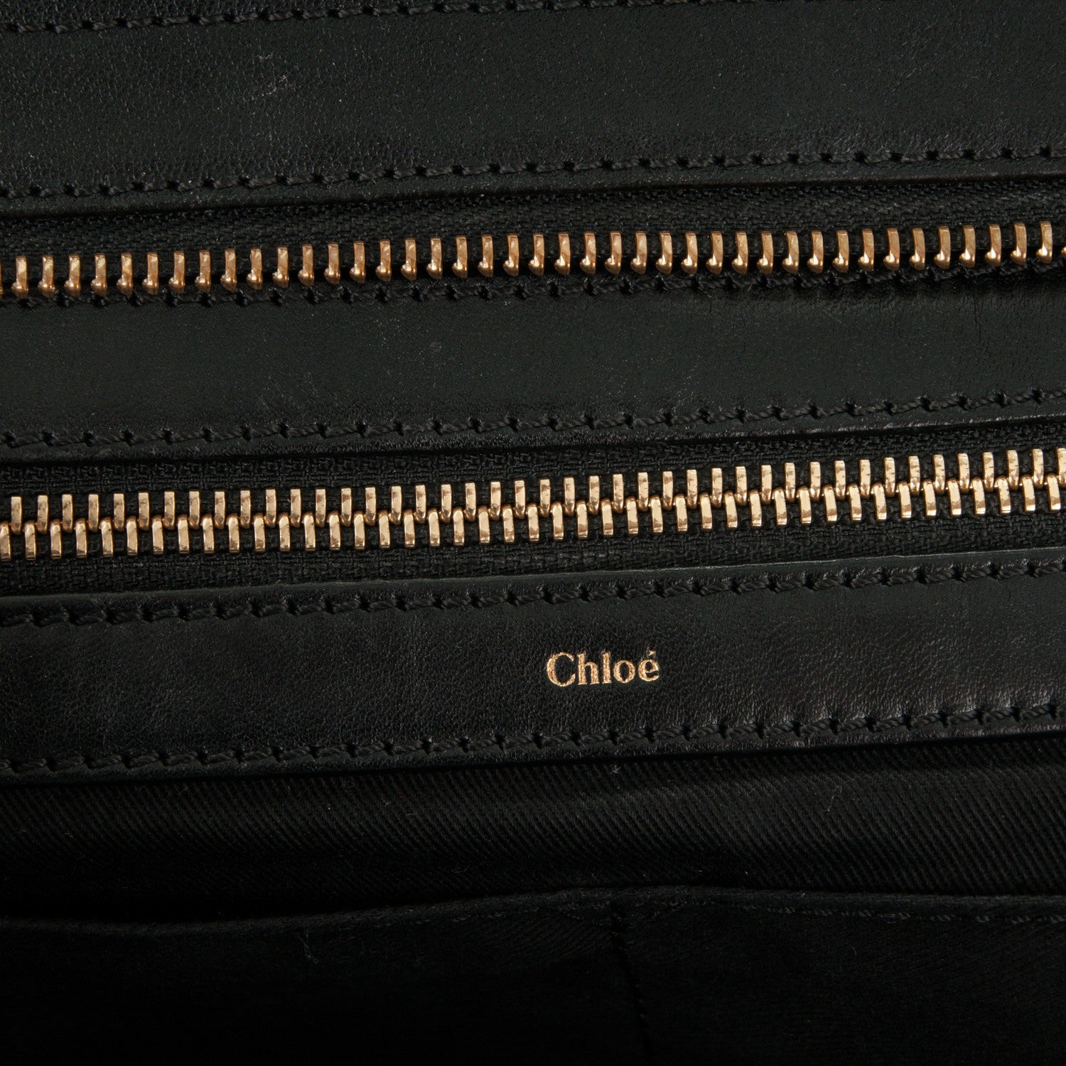 Chloe Calfskin Large Alice Satchel Black Anemone Pink 6 of 6