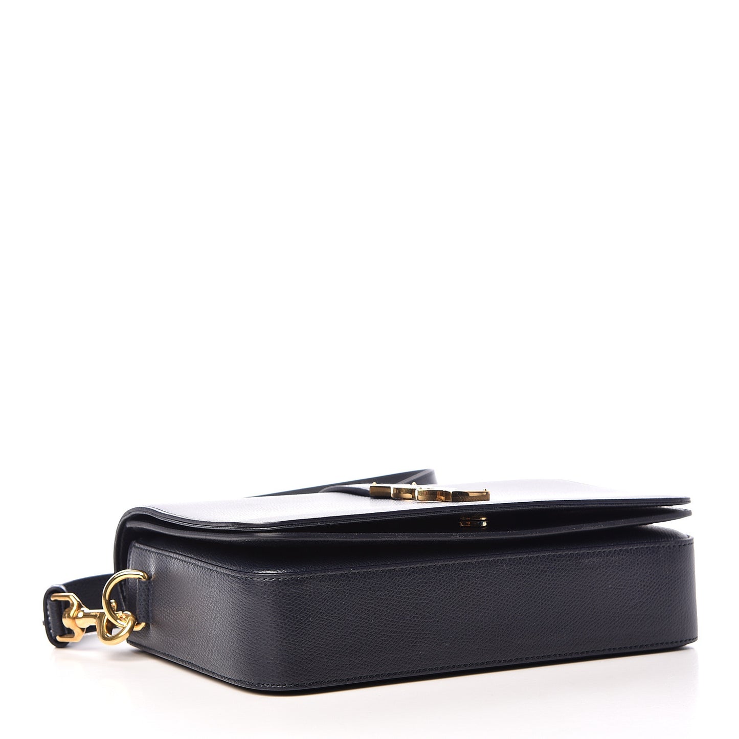 Textured Calfskin Medium Classic Monogram Universite Bag Deep Marine