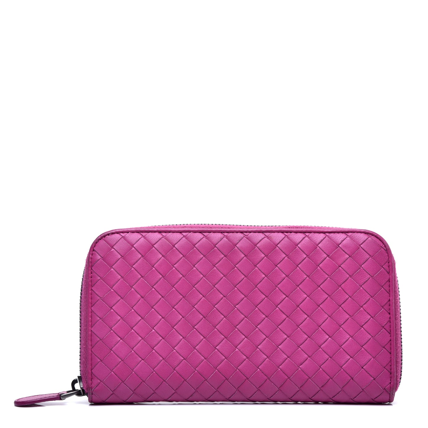 Nappa Intrecciato Zip Around Wallet Ametista