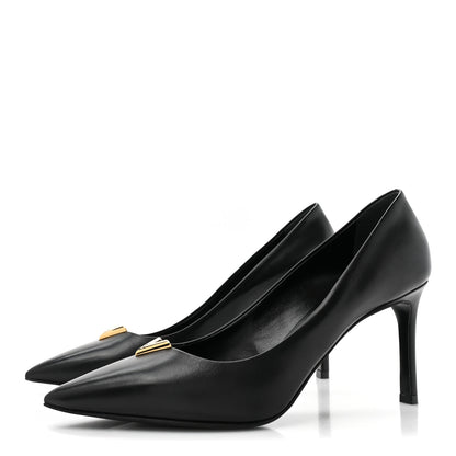 Louis Vuitton Calfskin Heartbreaker Pumps 39.5 Black 3 of 10