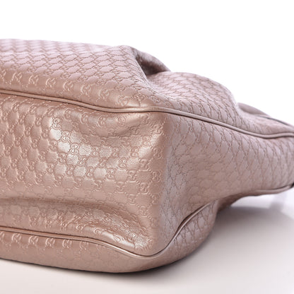 Gucci Metallic Microguccissima Medium Sukey Top Handle Tote Light Pink 10 of 11