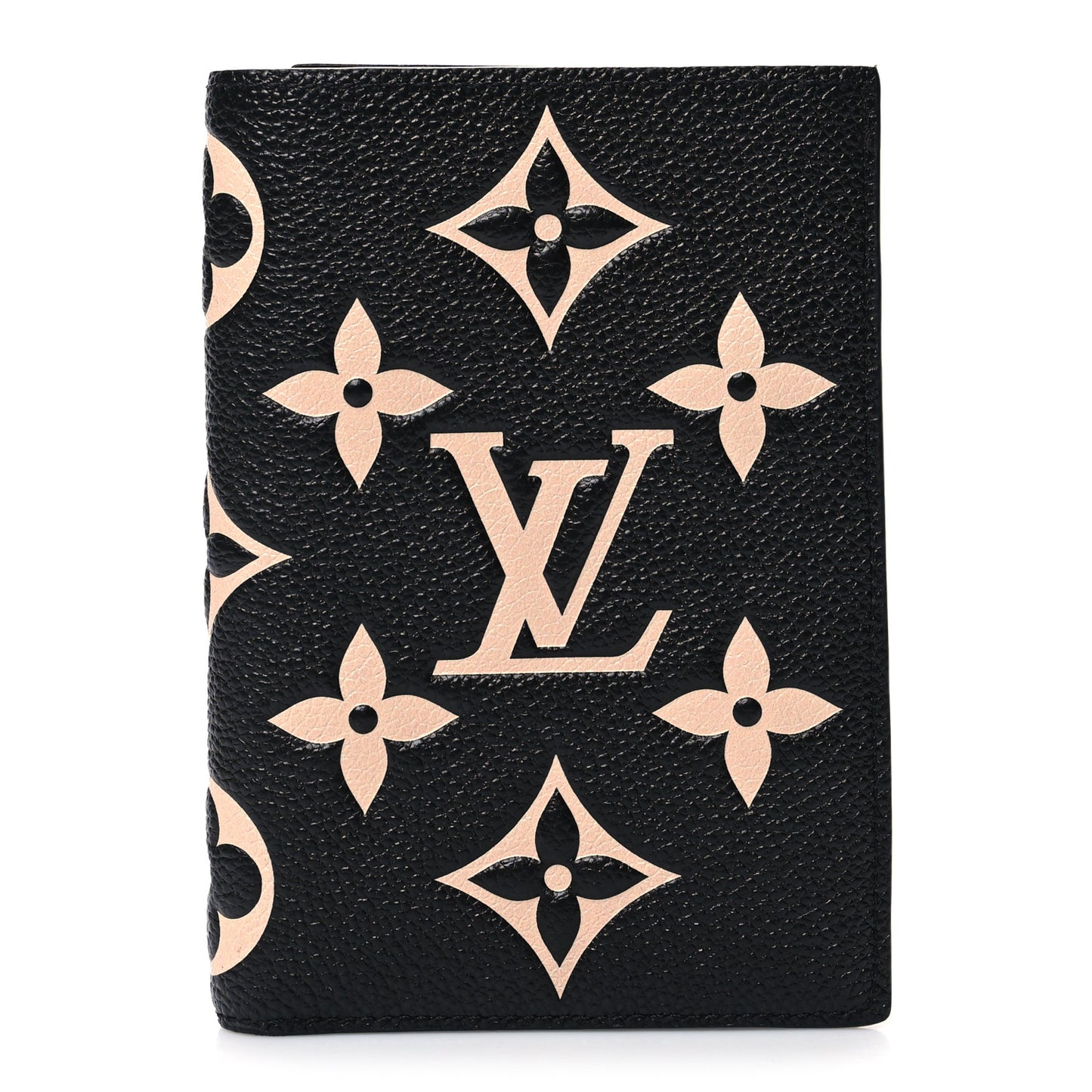 Empreinte Monogram Giant Passport Cover Black Beige