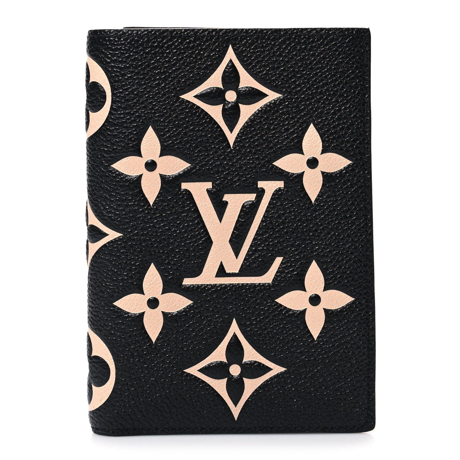 Louis Vuitton Empreinte Monogram Giant Passport Cover Black Beige 1 of 7