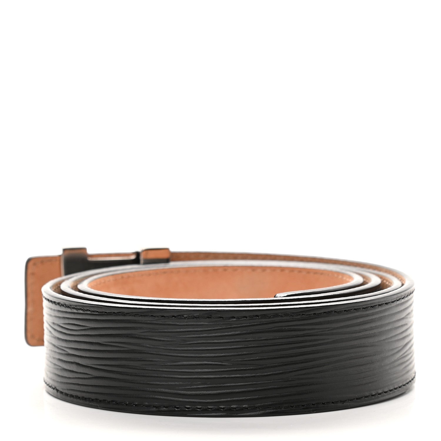 Louis Vuitton Epi LV Initiales Belt 95 38 Black 2 of 7