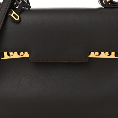 Delvaux Smooth Calfskin Mini Tempete Satchel Brown 8 of 10