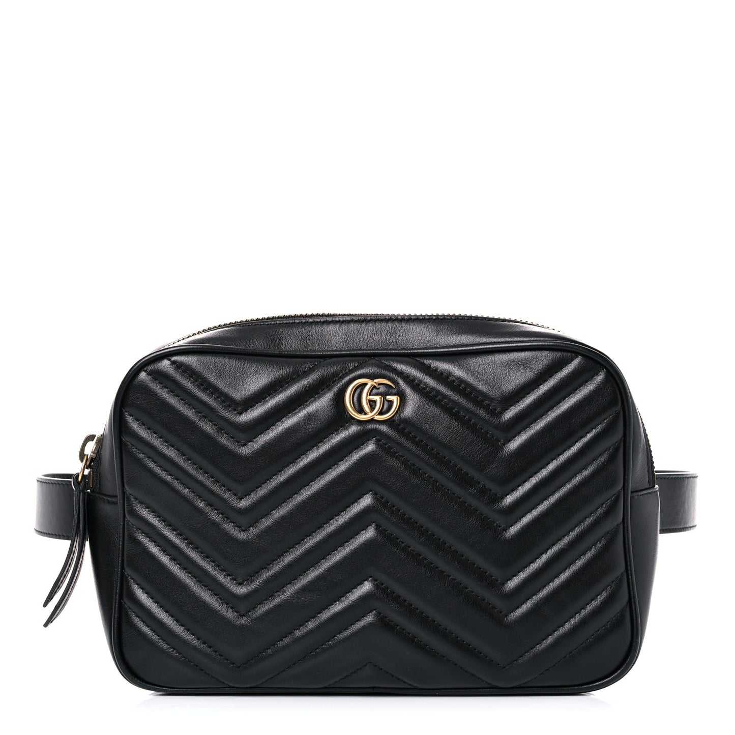 Calfskin Matelasse Mens GG Marmont Belt Bag 110 44 Black