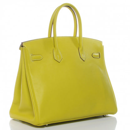 Hermes Swift Candy Birkin 35 Lime 2 of 11