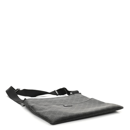 Gucci GG Plus Monogram Medium Flat Messenger Bag Black 4 of 9