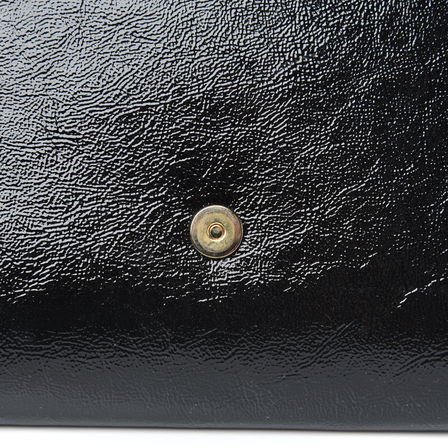 Textured Patent Monogram Large Belle De Jour Clutch Black