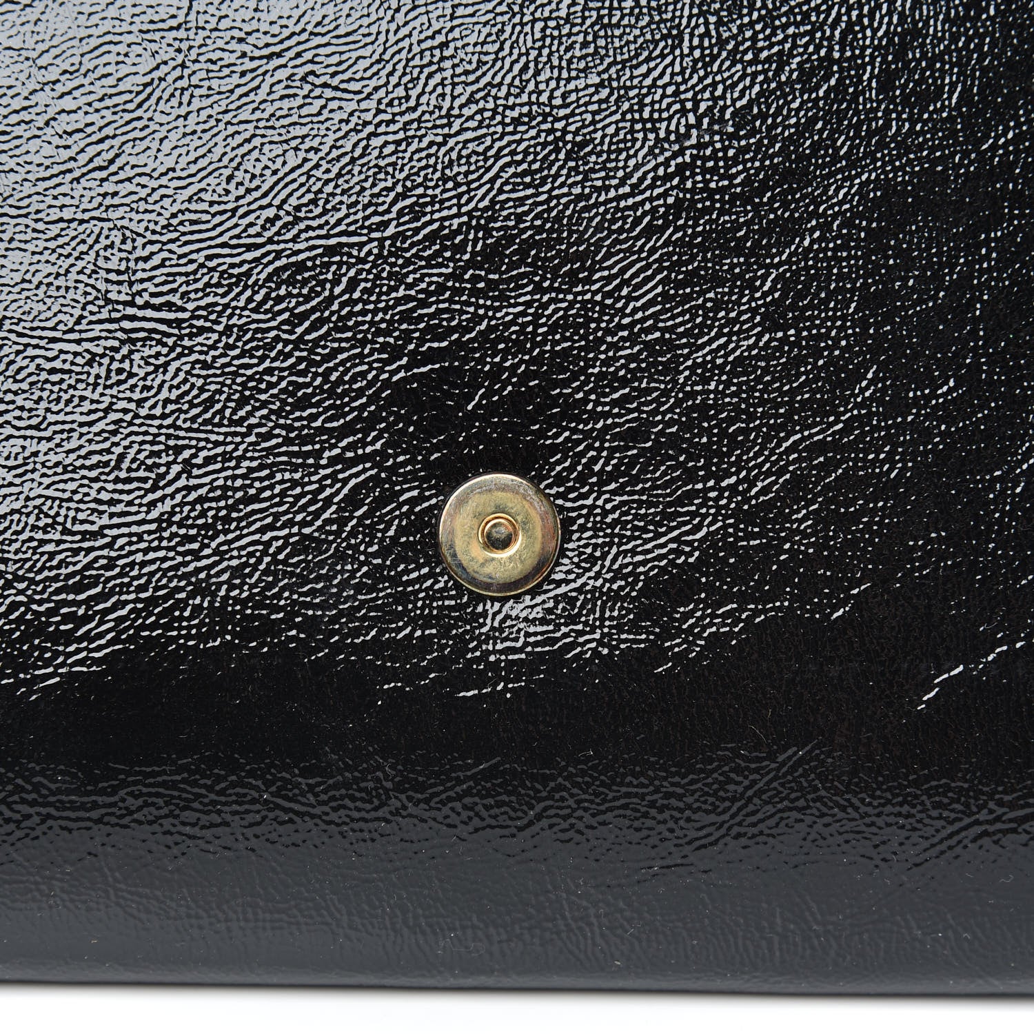 Saint Laurent Textured Patent Monogram Large Belle De Jour Clutch Black 7 of 7