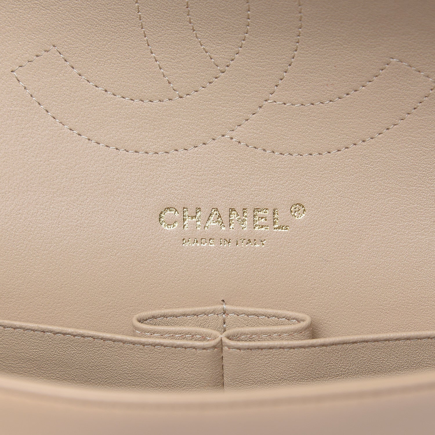 Chanel Lambskin Quilted Jumbo Double Flap Beige Clair 7 of 12