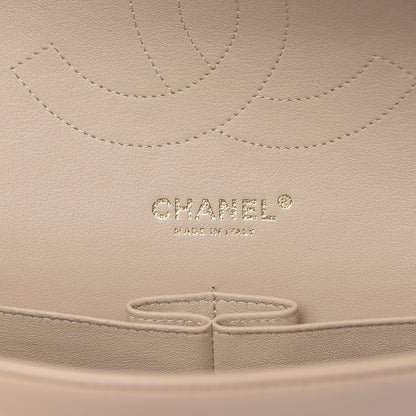 Chanel Lambskin Quilted Jumbo Double Flap Beige Clair 7 of 12