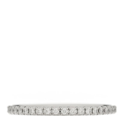 Tiffany Platinum Diamond Metro Full Eternity Band Ring 50 5.5 1 of 5