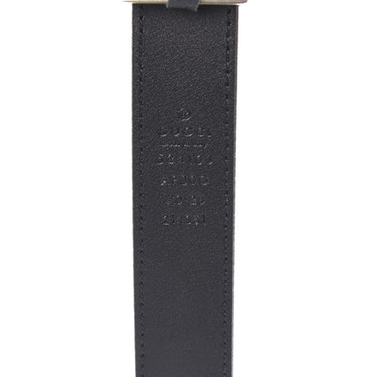 Gucci Moon Calfskin Torchon Double G 25mm Belt 75 30 Black 3 of 5