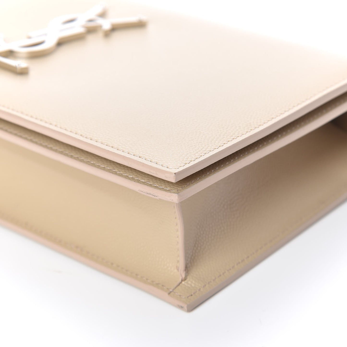 Grain De Poudre Classic Kate Monogram Clutch Nude Powder