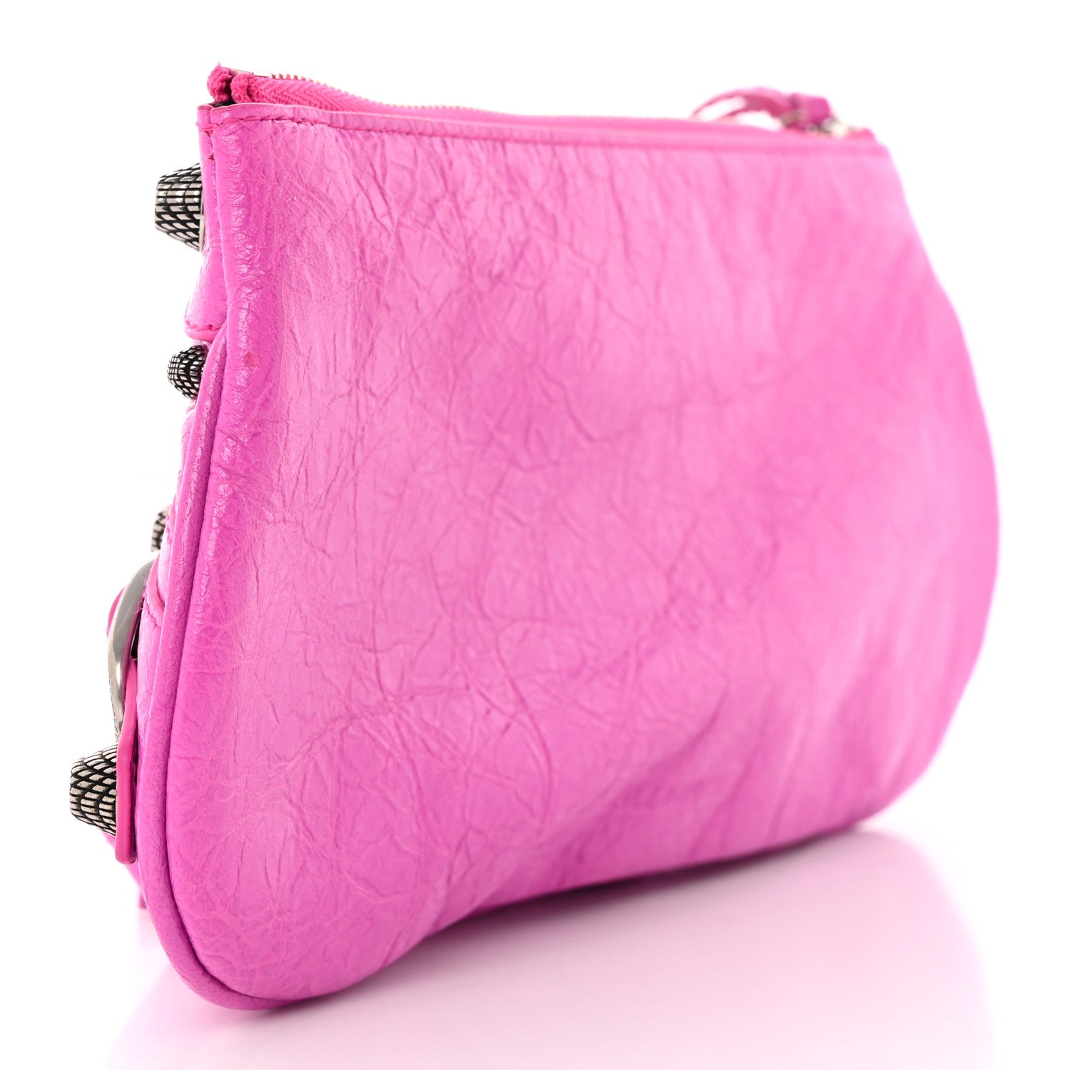 Balenciaga Agneau Arena Mini Le Cagole Multi Pouch Lipstick Pink 3 of 7