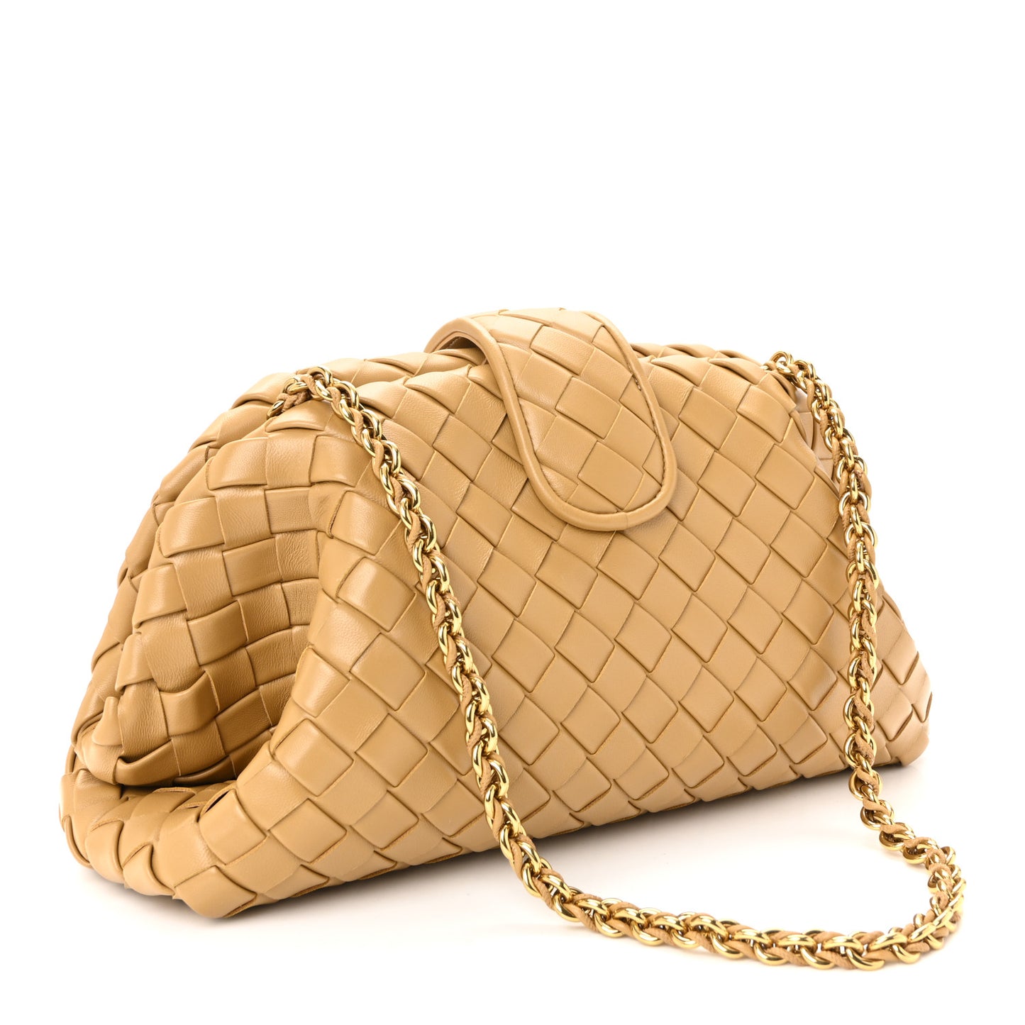 Nappa Intrecciato Teen The Lauren 1980 Clutch With Chain Praline