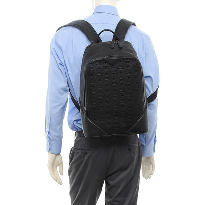 MCM Calfskin Ottomar Monogram Duke Backpack Black 3 of 19