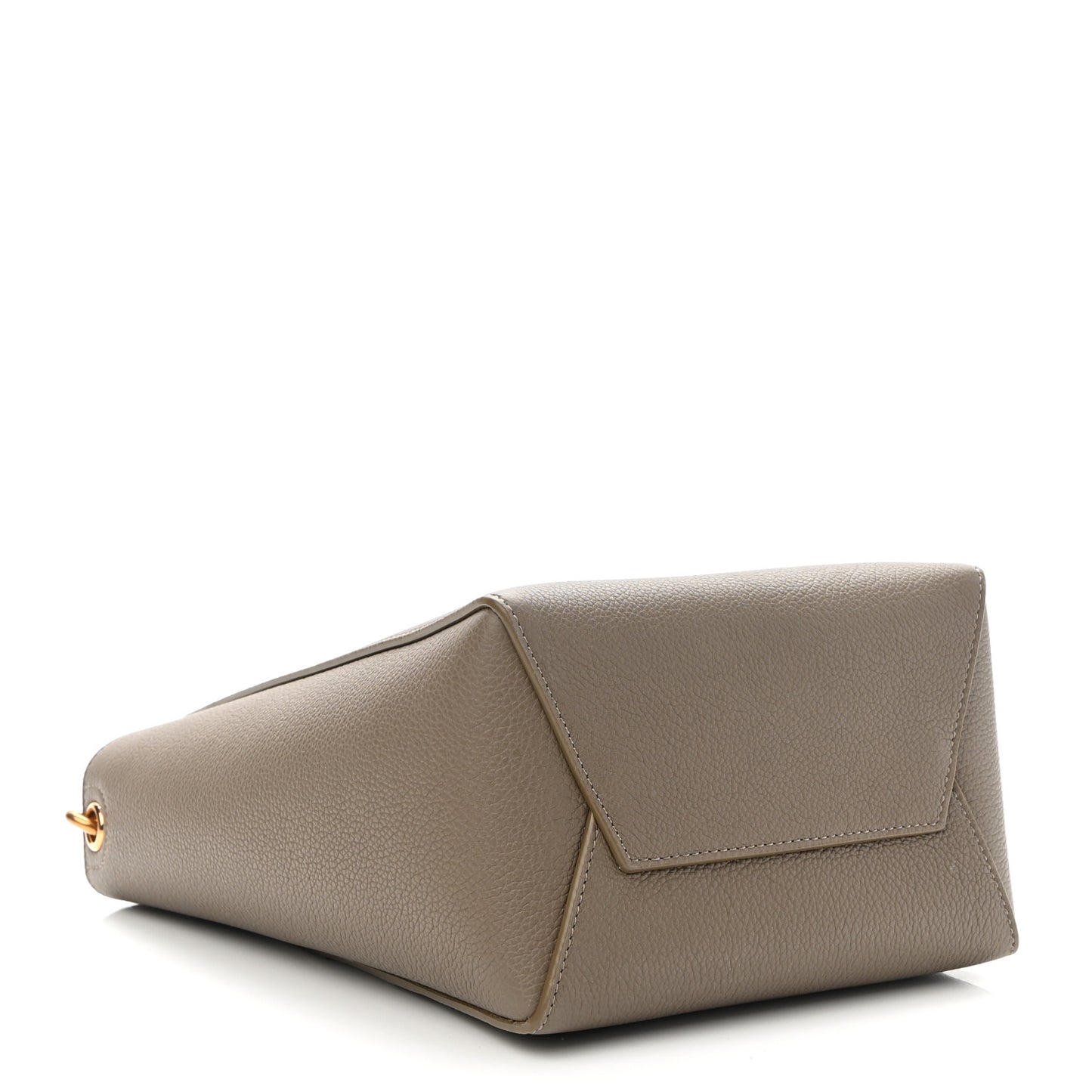 Soft Grained Calfskin Small Sangle Bucket Bag Taupe