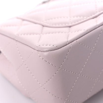 Chanel Lambskin Quilted Mini Rectangular Flap Light Purple 10 of 13