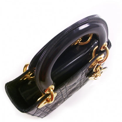 Christian Dior Patent Cannage LADY DIOR 6 of 9