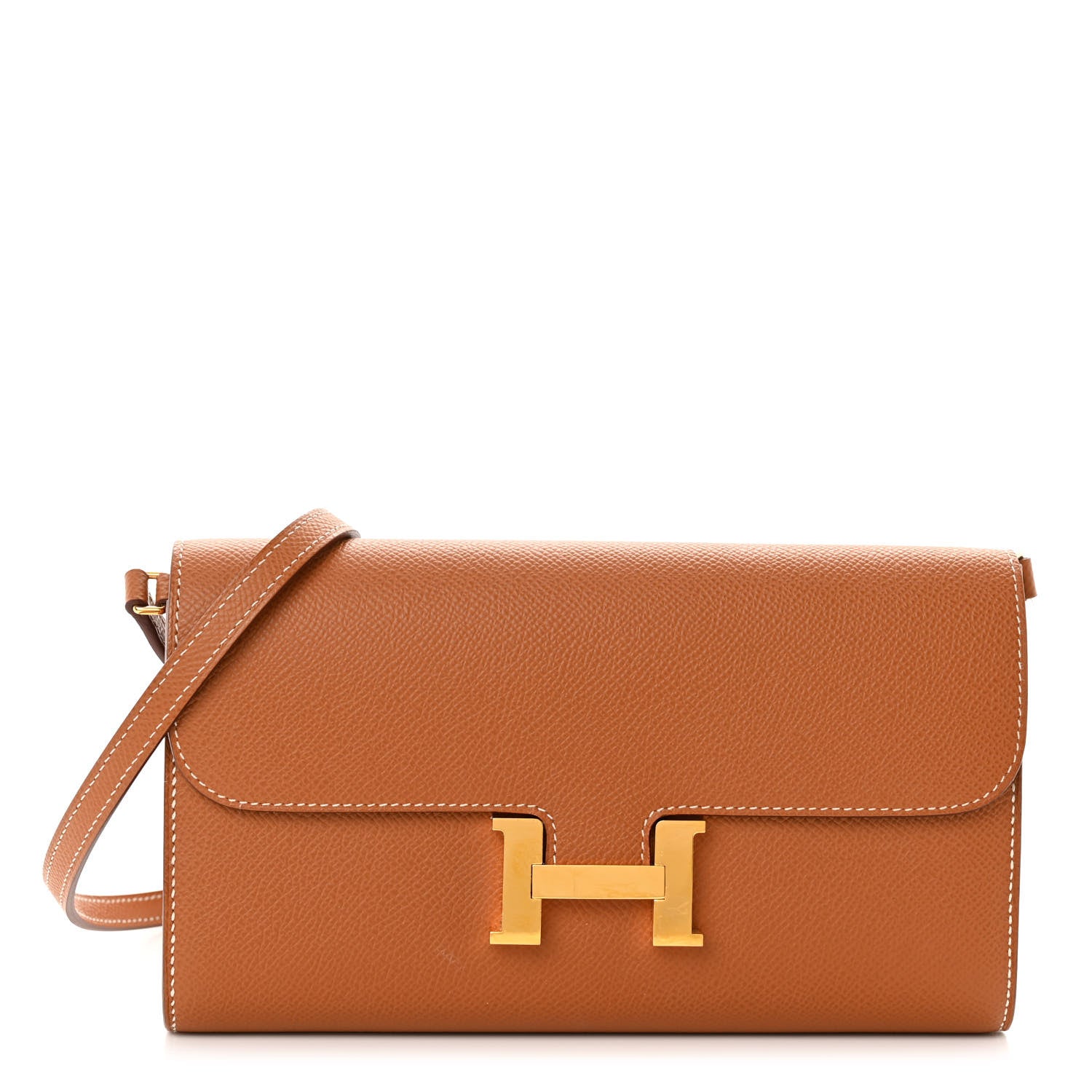 Hermes Epsom Constance Long Wallet To Go Gold 1 of 9