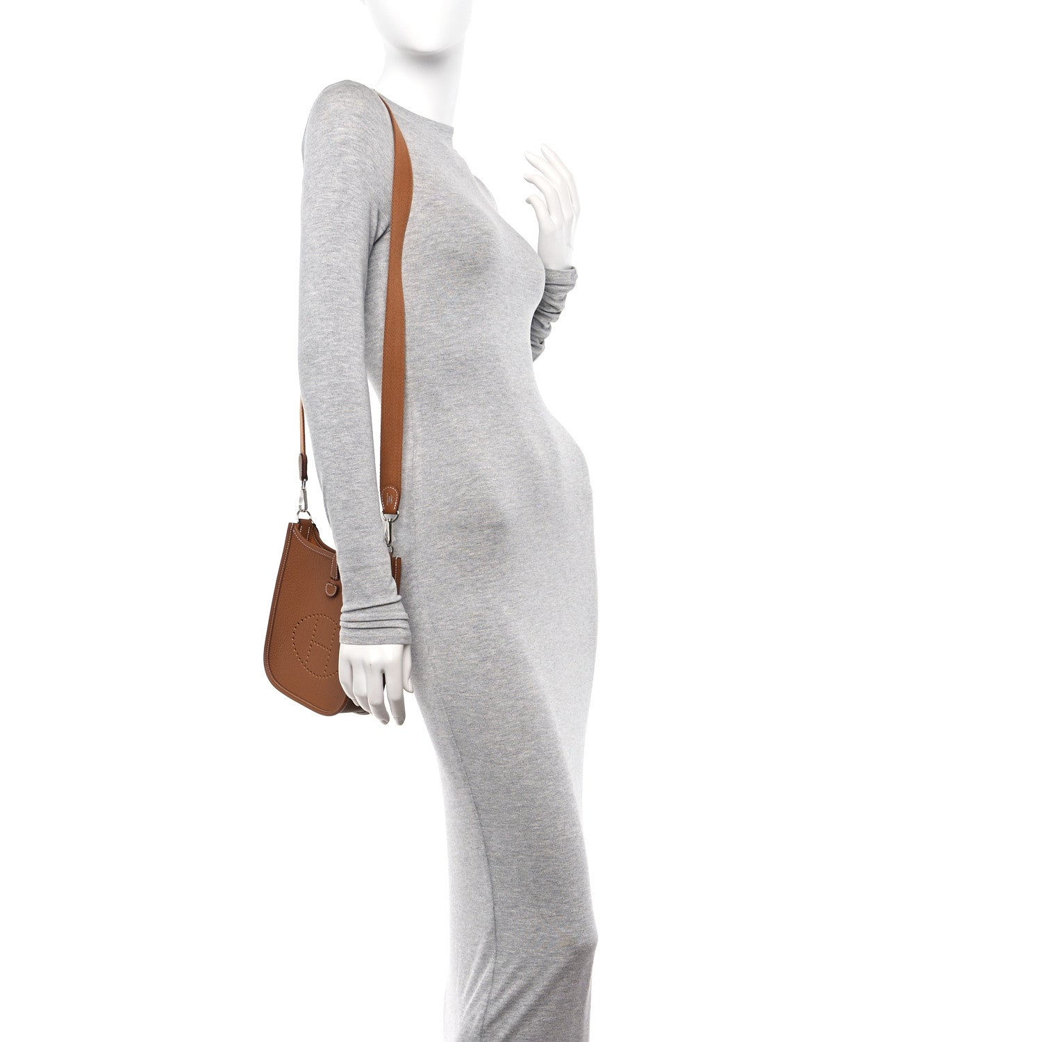 Hermes Taurillon Clemence Evelyne TPM Gold 2 of 11