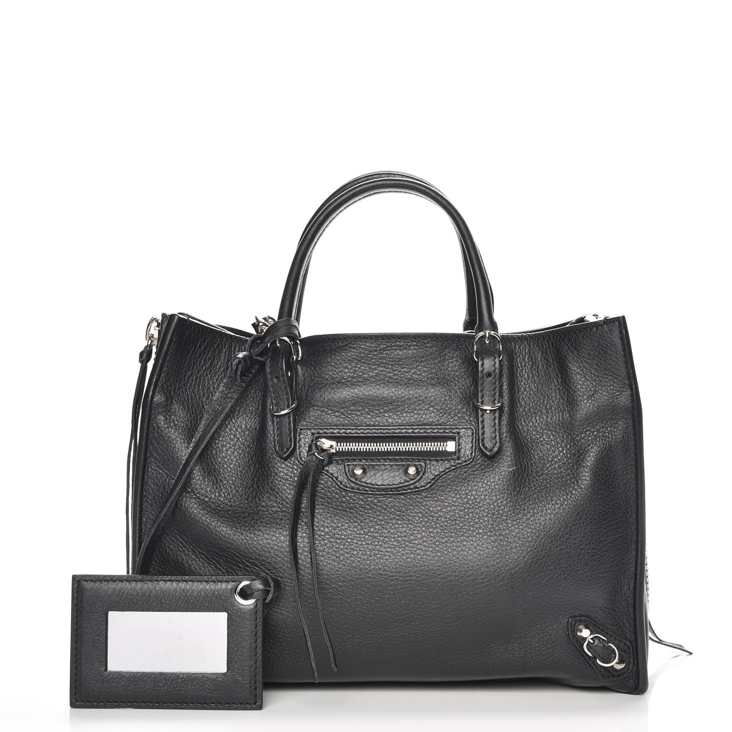 Balenciaga Veau Papier A6 Zip Around Tote Black 1 of 8
