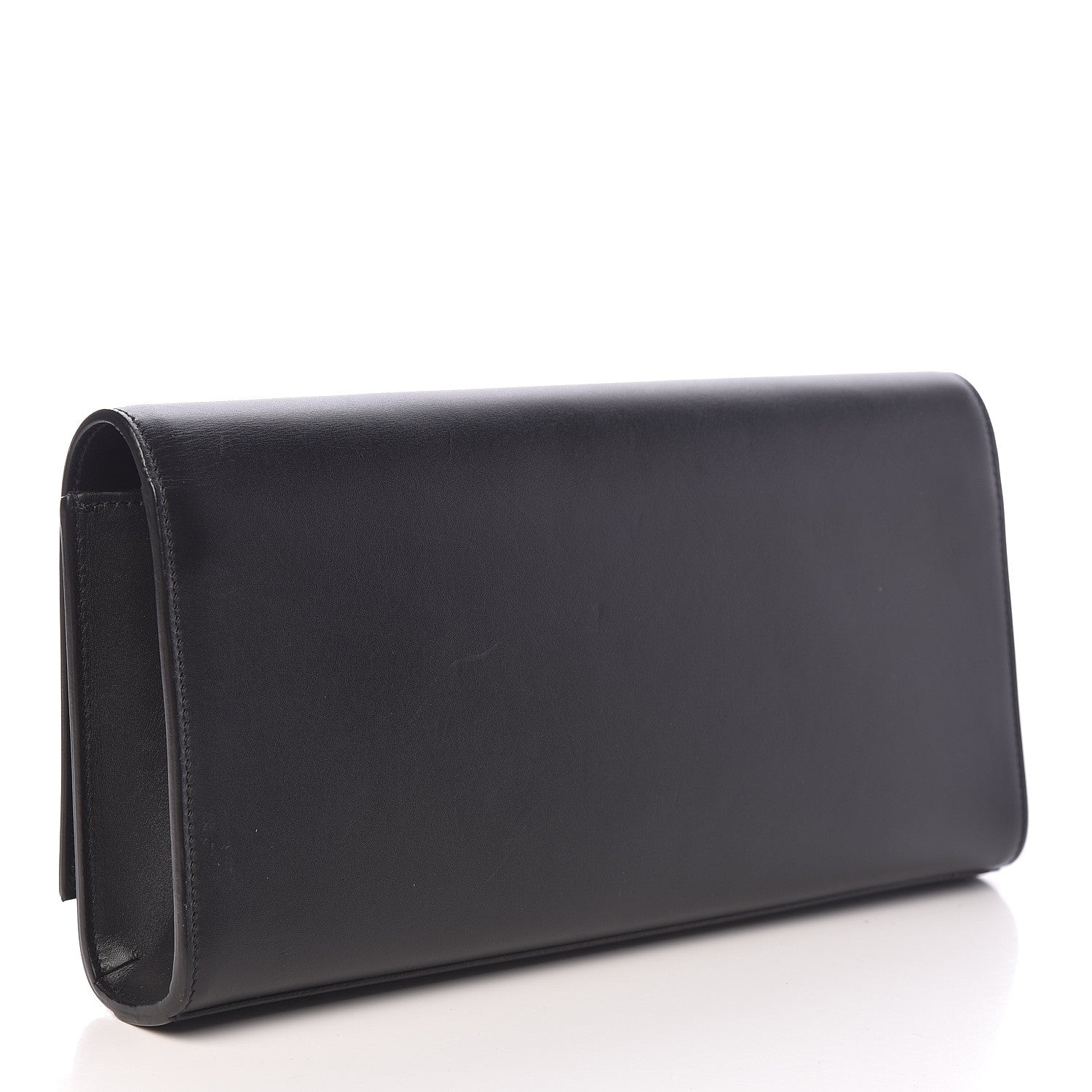 Saint Laurent Calfskin Classic Monogram Tassel Clutch Black 3 of 9