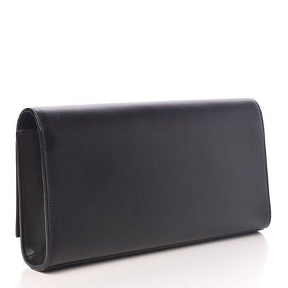 Saint Laurent Calfskin Classic Monogram Tassel Clutch Black 3 of 9