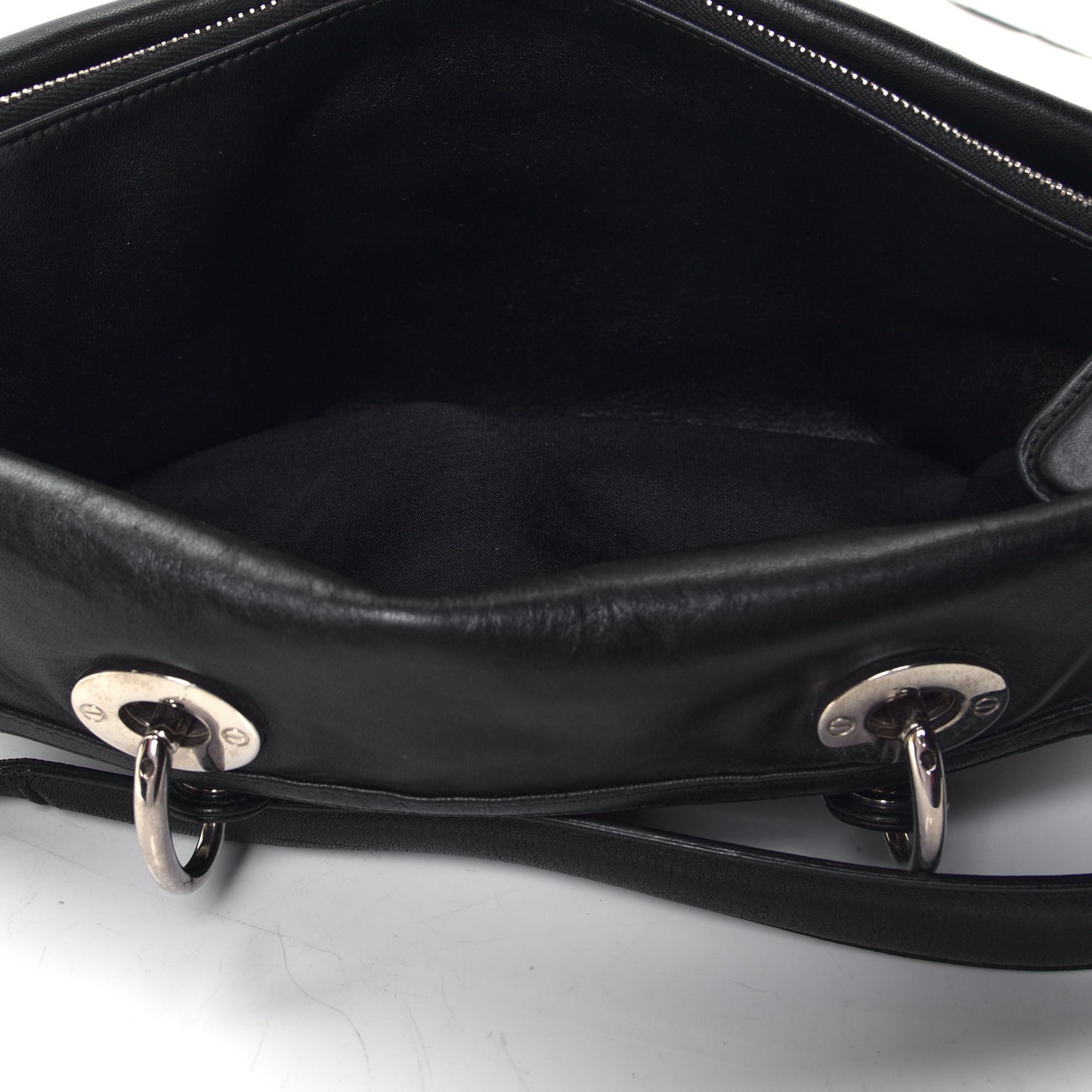 Lambskin Cannage Medium Granville Tote Black