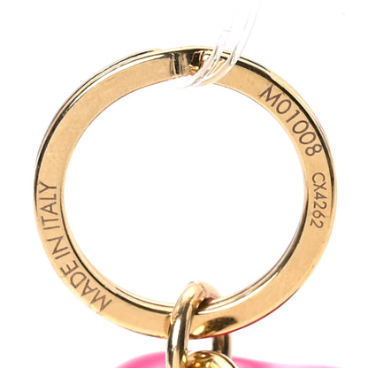Louis Vuitton LV Heart Bag Charm Key Holder Pink 4 of 5